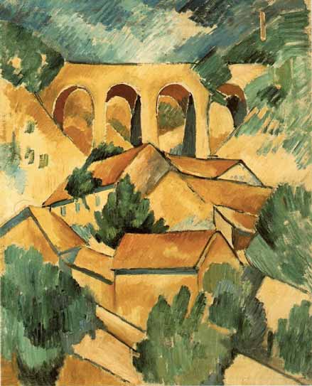 Houses of l'Estaque - 1907 by George Braque