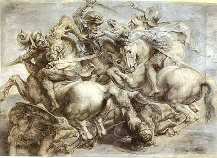 Peter Paul Rubens's copy of The Battle of Anghiari, 16th century